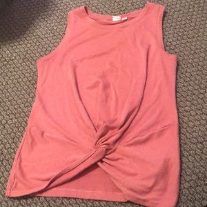 Gap— pink knot tank top
